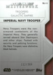 2020 Imperial Navy Trooper Topps Star Wars Masterwork TROOPER OF THE GALACTIC EMPIRE 112/299 #TE-11