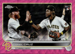 2022 Oneil Cruz Topps Chrome Update PINK WAVE REFRACTOR ROOKIE RC #USC74 Pittsburgh Pirates