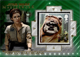 2020 Princess Leia Organa Topps Star Wars Masterwork GREEN STAMP 84/99 RELIC #SC-PLW