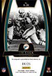 2016 Jim Kiick Panini Select TIE DYE AUTO 04/25 AUTOGRAPH #S-JK Miami Dolphins HOF