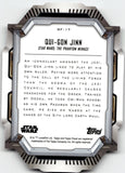 2022 Qui-Gon Jinn Topps Finest GALAXY'S FINEST HEROES DIE CUT REFRACTOR #GF-17 The Phantom Menace