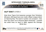 2022 Spencer Torkelson Topps Update Series RAINBOW FOIL ROOKIE DEBUT RC #USC79 Detroit Tigers