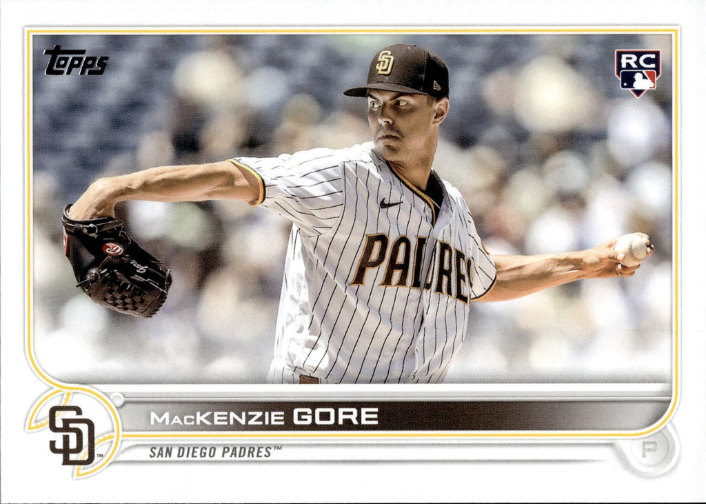 2022 MacKenzie Gore Topps Update Series ROOKIE PHOTO VARIATION RC #US8