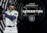 2022 Julio Rodriguez Topps ROOKIE BLACK GENERATION NOW 113/299 RC #GN62 Seattle Mariners