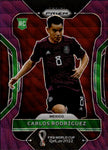 2022 Carlos Rodriguez Panini Prizm World Cup PURPLE WAVE ROOKIE 17/99 RC #143 Mexico *NRMT BACK PEELING*