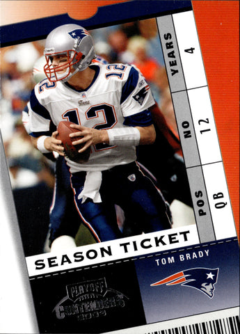2003 Tom Brady Playoff Contenders #22 New England Patriots