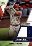 2021 Mike Trout Topps Series 2 SIGNIFICANT STATISTICS JERSEY 14/99 RELIC #SSR-MT Anaheim Angels