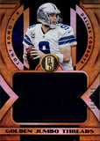 2018 Tony Romo Panini Gold Standard GOLDEN JUMBO THREADS JERSEY 064/125 RELIC #GJ-29 Dallas Cowboys