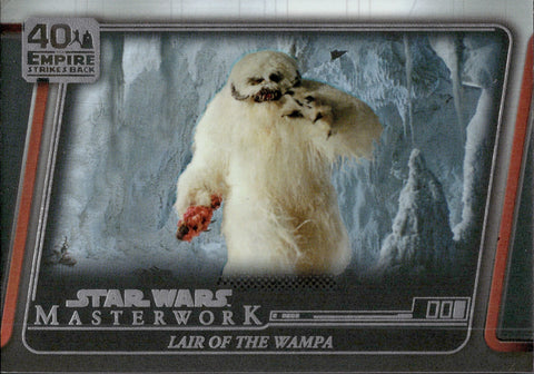 2020 Lair of the Wampa Topps Star Wars Masterwork RAINBOW FOIL THE EMPIRE STRIKES BACK RAINBOW FOIL 289/299 #ESB-3