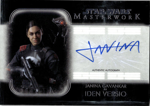 2020 Janina Gavankar as Iden Versio Topps Star Wars Masterwork AUTO AUTOGRAPH #A-JG