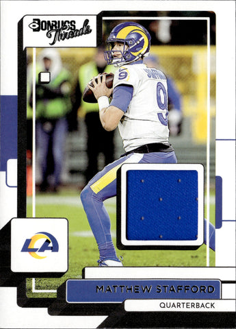 2018 Prizm MATTHEW STAFFORD BLUE SCOPE Prizm #7/99 LOS ANGELES RAMS