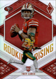 2021 Trey Lance Panini Phoenix HOLO SILVER ROOKIE RISING RC #RIS-3 San Francisco 49ers