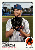 2022 Jacob deGrom Topps Heritage TEAM AND NAME COLOR SWAP VARIATION #250 New York Mets