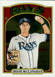 2021 Shane McClanahan Topps Heritage High Number ROOKIE CHROME 591/999 RC #521 Tampa Bay Rays
