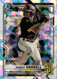 2021 Robert Hassell Bowman Chrome PROSPECTS ATOMIC REFRACTOR #BCP-120 San Diego Padres
