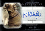 2020 Nick Kellington as Klaud Topps Star Wars Masterwork AUTO AUTOGRAPH #A-NK