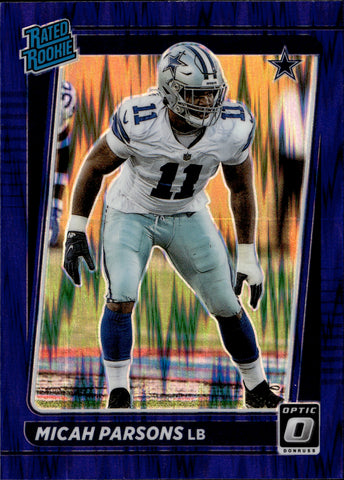 MICAH PARSONS 2021 PANINI INSTANT PRO BOWL 1ST GRADED 10 ROOKIE CARD RC  COWBOYS