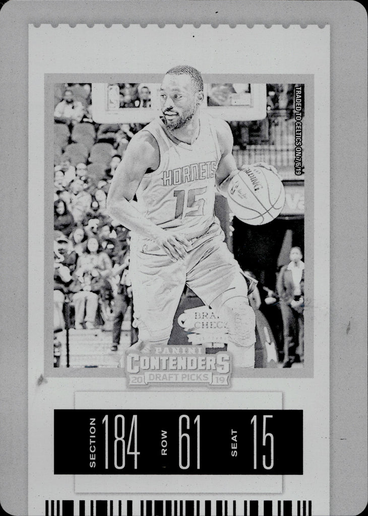 2019-20 Kemba Walker Panini Contenders Draft Picks PRINTING PLATE 1/1