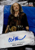 2022 Clint Howard as Ralakili Topps Star Wars Galaxy Chrome BLUE REFRACTOR 137/150 AUTO AUTOGRAPH #GA-CH