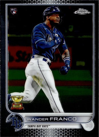 2022 Wander Franco Topps Chrome ROOKIE RC #35 Tampa Bay Rays 4