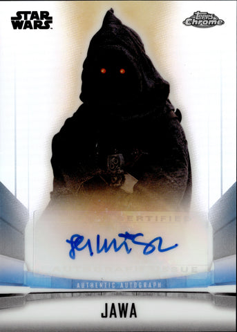 2022 Leilani Shiu as Jawa Topps Chrome Star Wars The Mandalorian Beskar Edition REFRACTOR AUTO AUTOGRAPH #A-LS