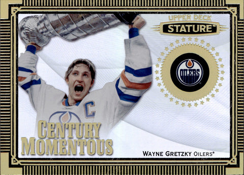 2019-20 Wayne Gretzky Upper Deck Stature CENTURY MOMENTOUS #CM1 Edmonton Oilers HOF