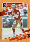 2021 Joe Montana Donruss Optic ORANGE 110/199 #194 San Francisco 49ers HOF