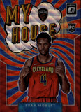 2021-22 Evan Mobley Donruss Optic RED WAVE MY HOUSE ROOKIE RC #18 Cleveland Cavaliers