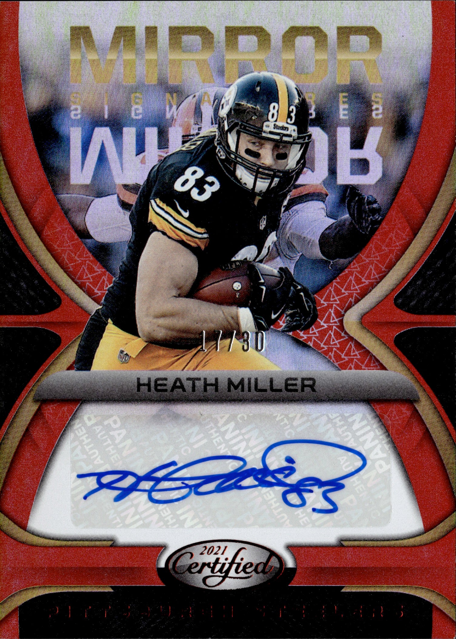 : Heath Miller Signed Steelers Jersey : Arte