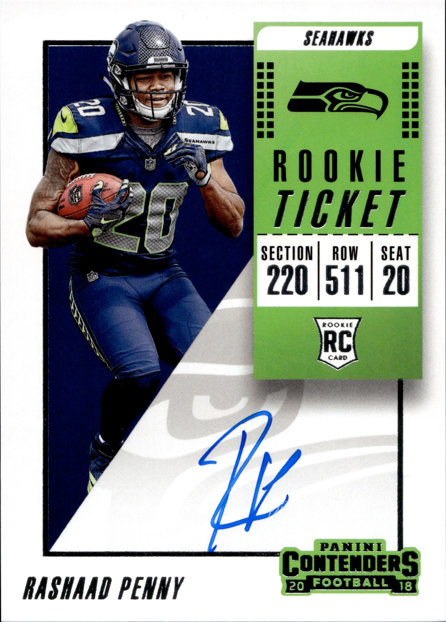 Official Seattle Seahawks Rashaad Penny Collectibles, Rashaad Penny  Autographed Merchandise, Seahawks Memorabilia