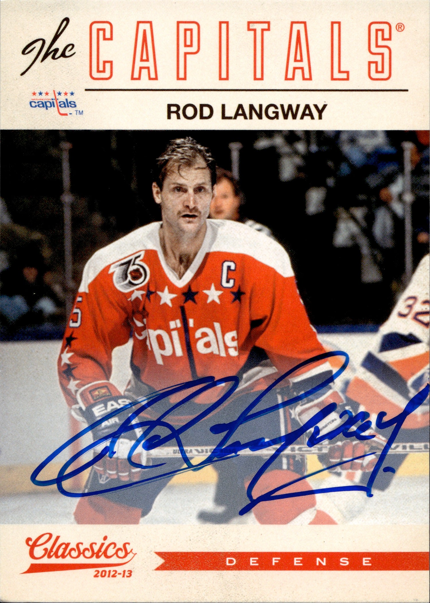 Rod Langway Capitals jersey