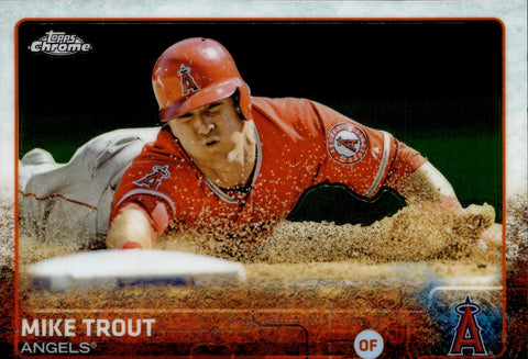 2015 Mike Trout Topps Chrome RED JERSEY #51 Anaheim Angels 2