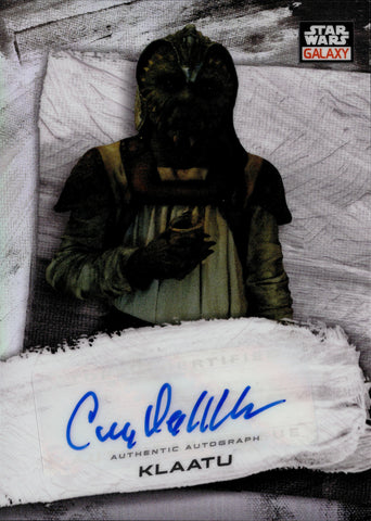 2022 Corey Dee Williams as Klaatu Topps Star Wars Galaxy Chrome REFRACTOR AUTO AUTOGRAPH #GA-CDW