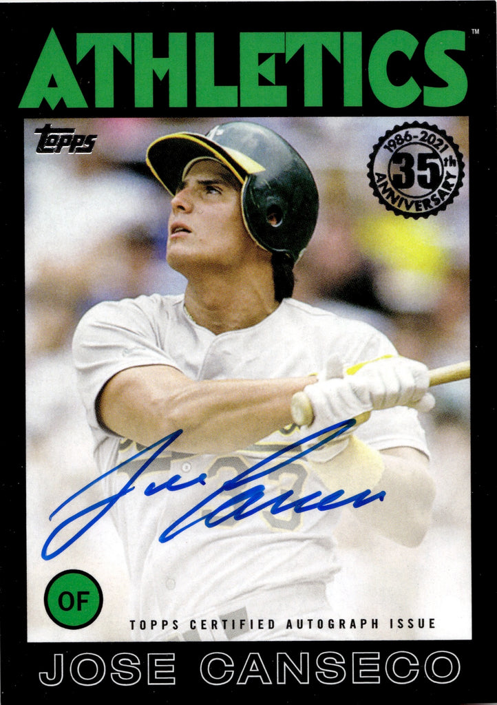 Jose Canseco Signed Oakland A's (Athletics) 1986 Donruss Rookie