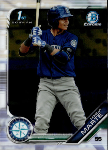 2019 Noelvi Marte Bowman Chrome PROSPECTS 1ST BOWMAN #BCP-97 Seattle Mariners 2