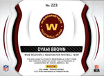 2021 Dyami Brown Panini Certified ROOKIE MIRROR PATCH AUTO 072/299 AUTOGRAPH RELIC #223 Washington Commanders