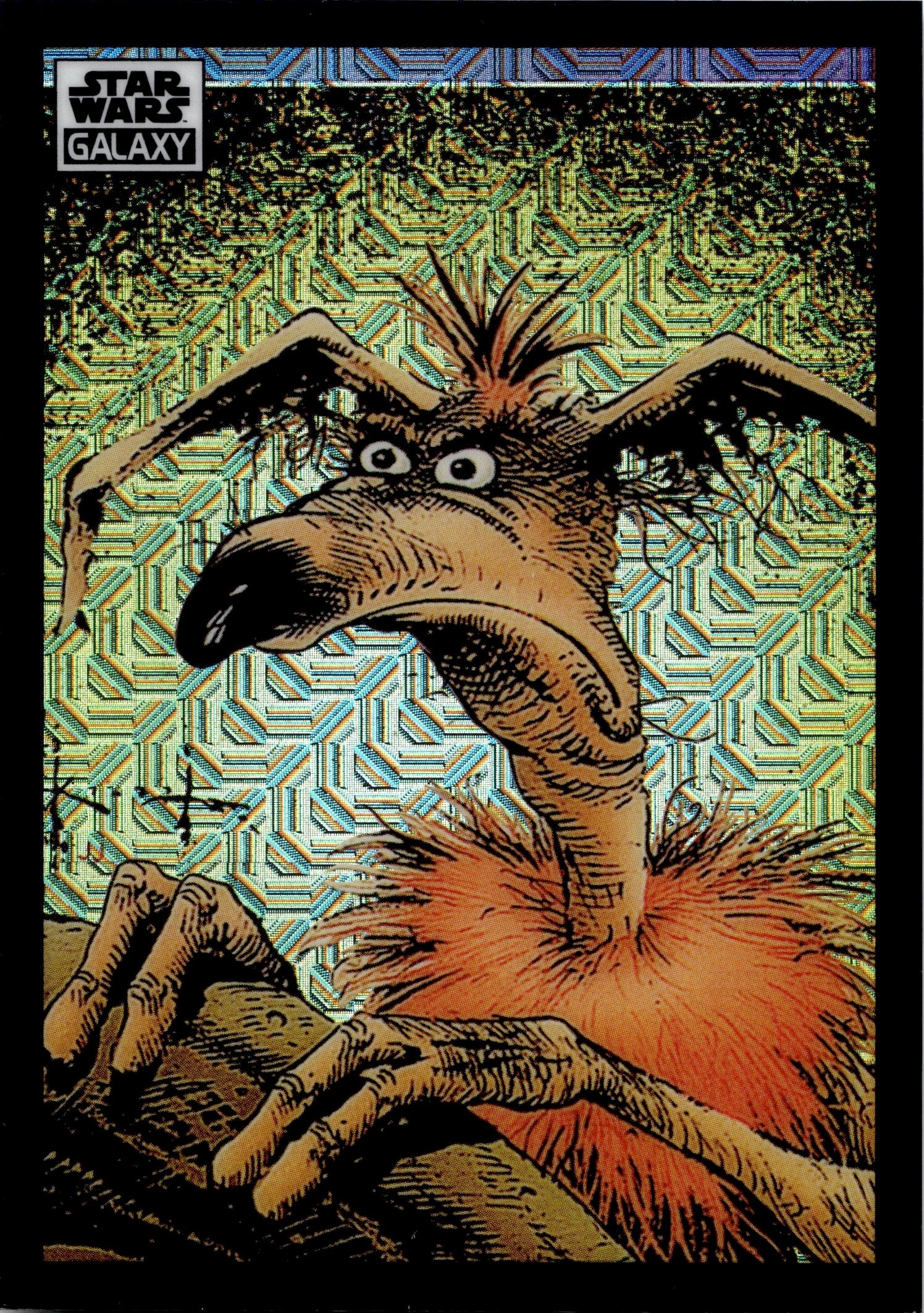 2022 Salacious B. Crumb Star Topps Star Wars Galaxy Chrome MOJO REFRAC