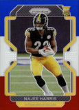 2021 Najee Harris Panini Prizm RED WHITE & BLUE ROOKIE RC #343 Pittsburgh Steelers