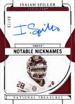 2022 Isaiah Spiller Panini National Treasures ROOKIE NOTABLE NICKNAMES AUTO 07/49 AUTOGRAPH #NN-ISP Los Angeles Chargers