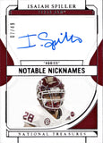 2022 Isaiah Spiller Panini National Treasures ROOKIE NOTABLE NICKNAMES AUTO 07/49 AUTOGRAPH #NN-ISP Los Angeles Chargers