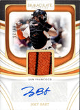 2022 Joey Bart Panini Immaculate MATERIAL SIGNATURES GOLD AUTO 08/25 AUTOGRAPH RELIC #IMS-JB San Francisco Giants