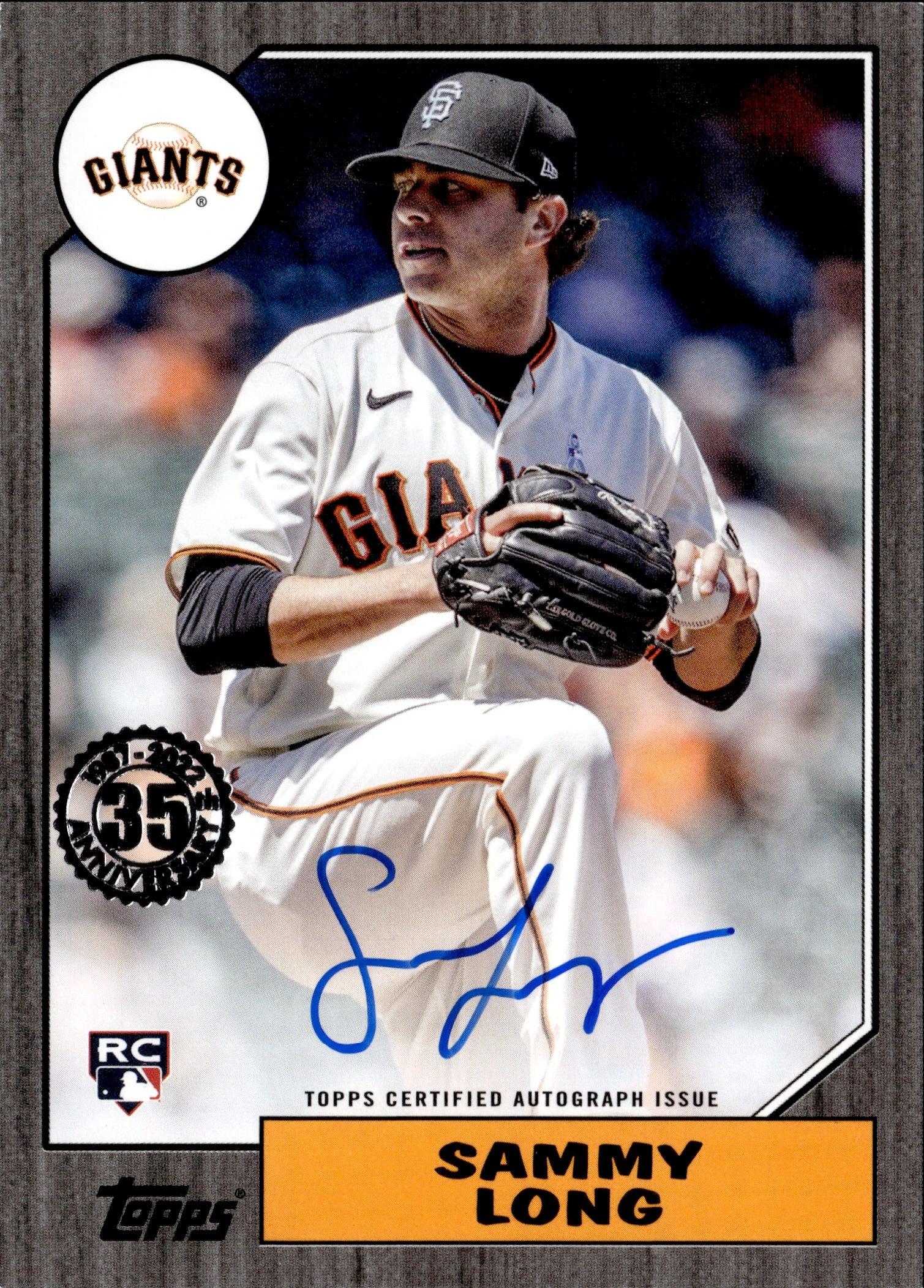 2022 Topps Chrome Platinum Baseball Sammy Long San Francisco Giants Rookie  RC