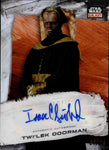 2022 Isaac Singleton Jr. as Twi'lek Doorman Topps Star Wars Galaxy Chrome ORANGE REFRACTOR AUTO 04/25 AUTOGRAPH #GA-IS