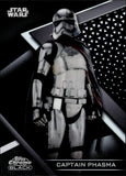 2022 Captain Phasma Topps Star Wars Chrome Black REFRACTOR 195/199 #49 The Force Awakens