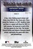 2022 Anthony Rizzo Topps Chrome Update Series STARS OF MLB RED 66/75 #SMLB-75 New York Yankees