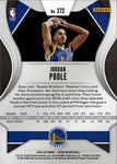 2019-20 Jordan Poole Panini Prizm ROOKIE RC #272 Golden State Warriors 27