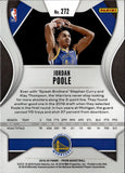 2019-20 Jordan Poole Panini Prizm ROOKIE RC #272 Golden State Warriors 27