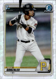 2020 Nick Gonzales Bowman Chrome Draft REFRACTOR #BD-81 Pittsburgh Pirates 2