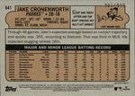 2021 Jake Cronenworth Topps Heritage High Number ROOKIE CHROME 901/999 RC #641 San Diego Padres