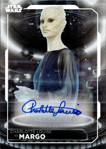 2021 Charlotte Louise as Margo Topps Star Wars Battle Plan AUTO AUTOGRAPH A-CL